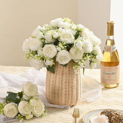 MARTINE MALL 2 Packs Peonies Artificial Flowers, White Artificial Peonies, Silk