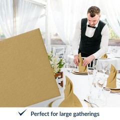 PAW – 50 Pieces Airlaid Paper Linen-Feel Napkins 16″ x 16″, Monocolor Disposa…
