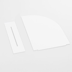10 Pack Blank White Half Arch Acrylic 5×7 In Wedding Table Signs With Base