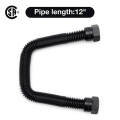 1/2″ OD x 3/8″ ID 12″ Non-Whistle Flexible Flex G…