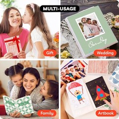 4×6 Photo Albums Set of 8 Mini Paper Plan Each Holds 36 Portrait Landscape Pictu