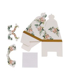 GOLD 25 Mini Teapot 4″ Wedding FAVOR BOXES Floral Print Party Event Decorations
