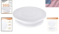 Smooth 360° Rotation Cake Stand – Perfect for Decorating & Displaying Cakes