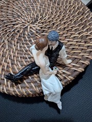 💞 New Unique, Beautiful and Romantic Wedding cake topper, hand-painted!!! 💞