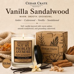Retirement Gift for Woman, Men 2026 – Funny Vanilla 13.5 OZ, Not My Problem