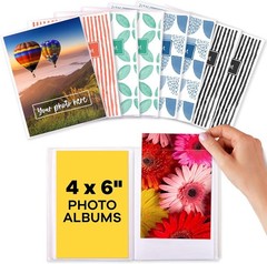 4×6 Photo Albums Set of 8 Mini Paper Plan Each Holds 36 Portrait Landscape Pictu