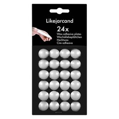 24 Dots White Taper Candle Holders Adhesive candl Grips Small