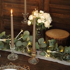 120 Taupe Premium 10″ Taper Candles Unscented Dinner Party Wedding Decorations
