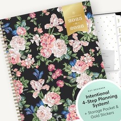 Day Designer 2025-2026 Weekly and Monthly 8.5″ x 11″ Rose Garden- 2025/2026
