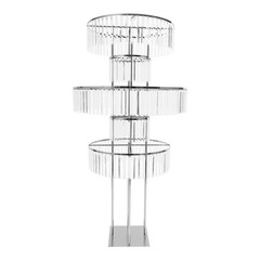Metal Wedding Flower Stand Crystal-like Pedestal Stand 10kg/22lbs For Parties