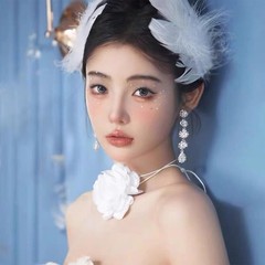 2 Pcs White Feather Hair Clips for Women Pearl Artificial Swan Ostrich Feathe…