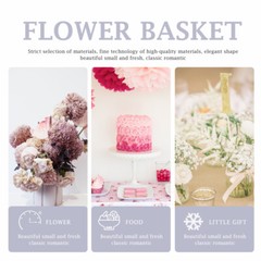1PC Storage Holder Girl Basket Wedding Supply Lace Wedding Basket