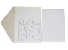 25/50/100Pcs Laser Cut Hollow Castle Angel Wedding Invitations Invit Cards