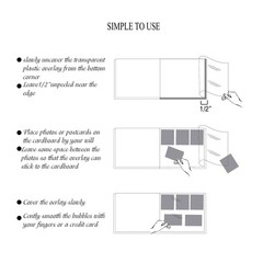 Self-Adhesive Photo Album, Dust-free, glue free and waterproof Scrapbook Albu…