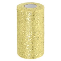 Tulle Fabric Rolls 6″ by 50 Yards Fabric Spool Tulle for DIY, Light Yellow