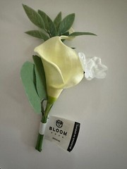 Calla Lily Pick Wedding Prom Boutonniere