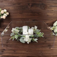 Balsa Circle 18×18 in Clear Acrylic Display Box Cake Stand 18″,