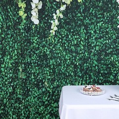 8 ft Green Printed Vinyl PHOTO BACKDROP Greenery Vines Party Event Decorations