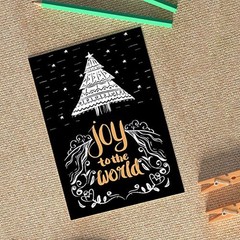 12 Pack Small Size Merry Christmas Greeting Cards & Envelopes, 4″ x 6″ Size, …