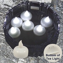 24 Flameless Floating LED tealight Candle Battery operated WHITE tea lights NEW