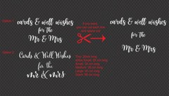 Cards & Well Wishes for the Mr. & Mrs. Cards Wedding Wishing Well Sign Decal