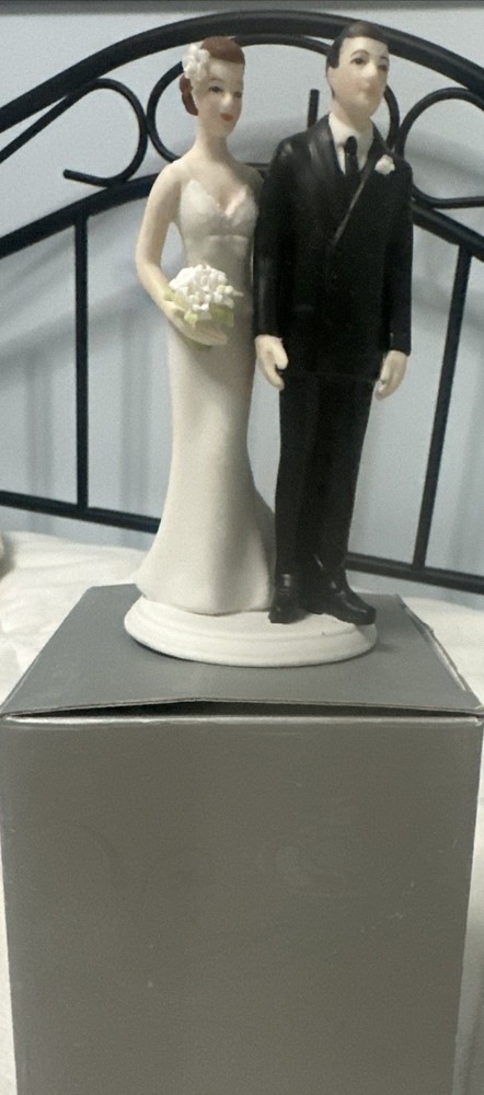 «Love Pinch» Weddingstar Funny Wedding Cake Topper Porcelain-Hand painted NIB