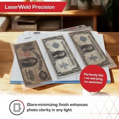LaserWeld 4-Poet Currency Pa – 50ct | Holds 4 Regular Bills with