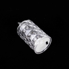 12 CLEAR 3″ Flameless Battery Operated LED Tealight CANDLES Diamond Design Home