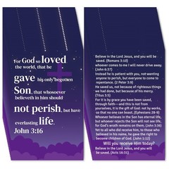 Fankya 240pcs Gospel Tracts 7 inches x 8 x 0.1 inches, Purple