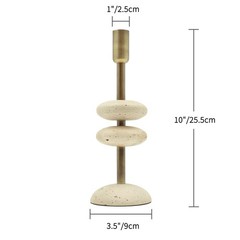 Marble Candlestick Holders, Taper Candle Holder for Table Candles White Cande…