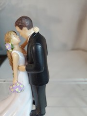 Bride & Groom/prom Cake Topper