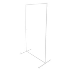 3pcs Rectangular Metal Backdrop Stand Weddings Balloon Frame Stand Decor White