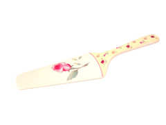 Cake Server Porcelain Pink Rose Shabby Chic Cottage Core Decor Royal Limited VTG
