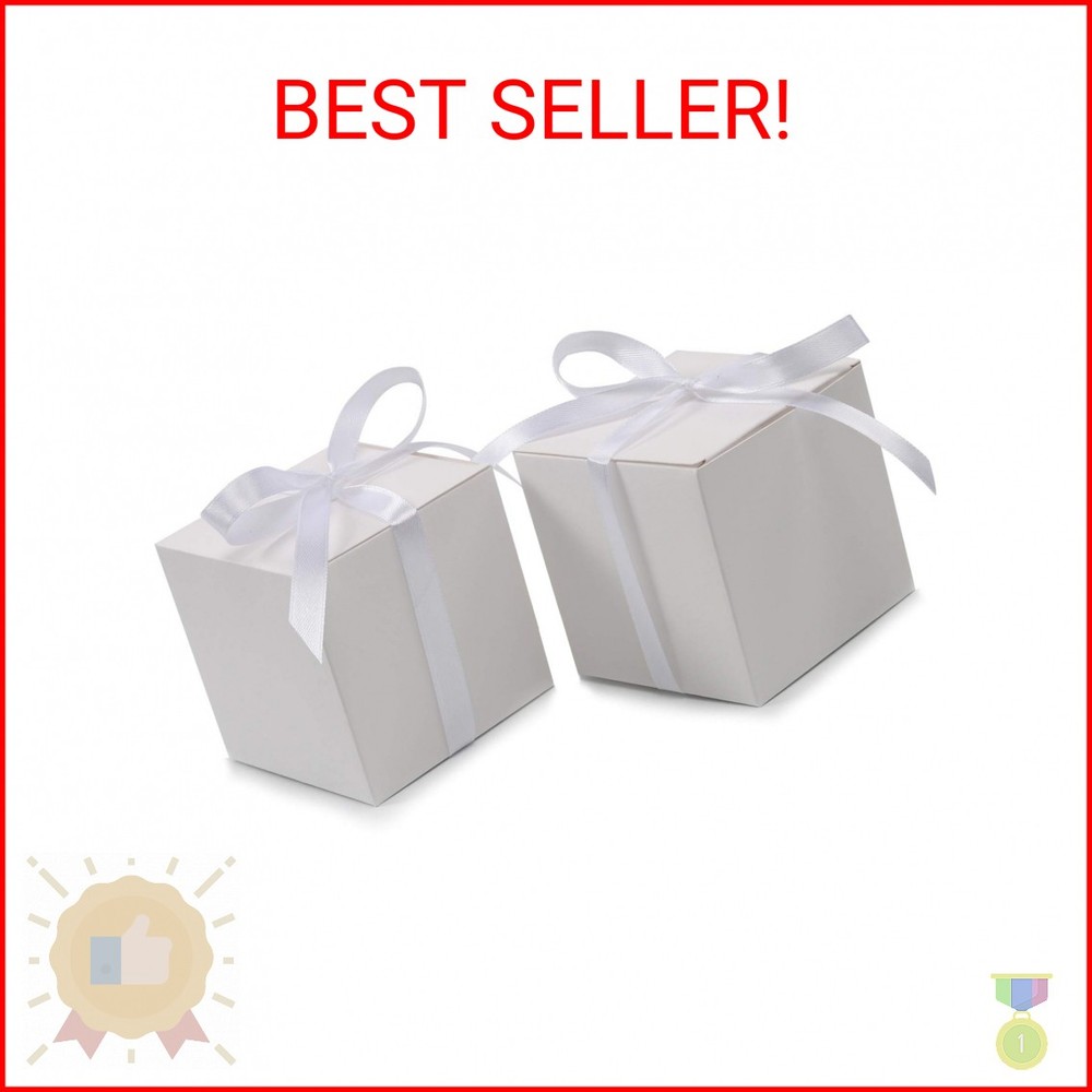 COTOPHER 100pcs Small Gift Boxes, Favor Boxes 2x2x2 inches Paper Gift Boxes with