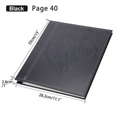 Large Self Adhesive Photo Album Leather Scrapbook Picture Album Christmas Gift