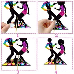 26pcs 1970s Disco Fever Party Centerpiece Sticks 70s Disco Party Decorations …
