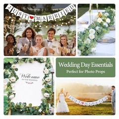 Just Married Car Decorations Kit for Wedding | Honeymoon Send Off Decor with