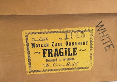 Vintage 1950s Bride & Groom Wedding Cake Topper w/Original Box Custom Built