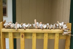 DIY Natural Beach Wedding Decor Driftwood Oyster Shells Garland, 33″+ G-83