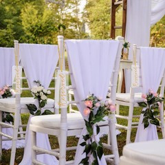 6 Pieces Reserved Signs for Wedding Chairs, Catcan Seating Clear