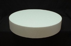 Round CAKE DUMMY 2″ 3″ & 4″ Thick 6″ – 15″ EPS Foam Wedding styro-foam Disc Fake