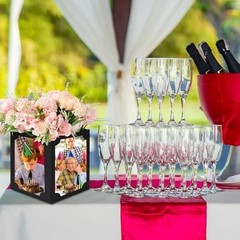 12 Pcs Picture Centerpieces for Table – 6/7 Inch Photo Display Frame & Black