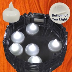 12X Waterproof LED Floating Tealight Flameless Candle Wedding Party WHITE FREESH
