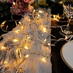22 feet Warm White 100 LED Lights Garlands Wedding Centerpieces Decorations