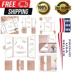 Customizable 18×12 Rose Gold Signature Board for Unforgettable Farewells