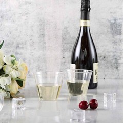 25 pk 9 oz Plastic CLEAR Tumbler CUPS Disposable Tableware Party Wedding SALE