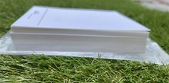 66 Ivory DIY Table Number Place Card Cardstock Folds To 5.5×9 mm Open box