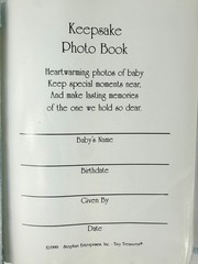 Tiny Treasure Photo Album Baby Carriage Light Blue Terry Satin Ribbon 4×6 VTG 99
