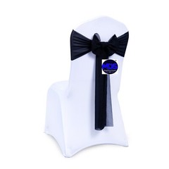 100 Chiffon Chair Sashes 7.5″ Wide Fuller Bow Wedding Birthday Party Décor NEW