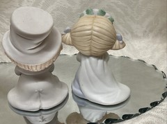 Bumpkins Bisque Porcelain Bride & Groom Figurines Fabrizio George Cake Toppers